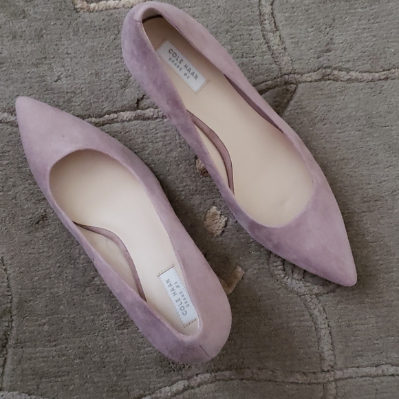 Cole Haan Shoes - Cole Haan lady's suede high heels dark pink